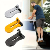 1 Aluminum Alloy Car Door Foot Pedal Assist Hook Top,Foldable Roof Rack Door Step,Easy access to the car roof,Universal Car Moun