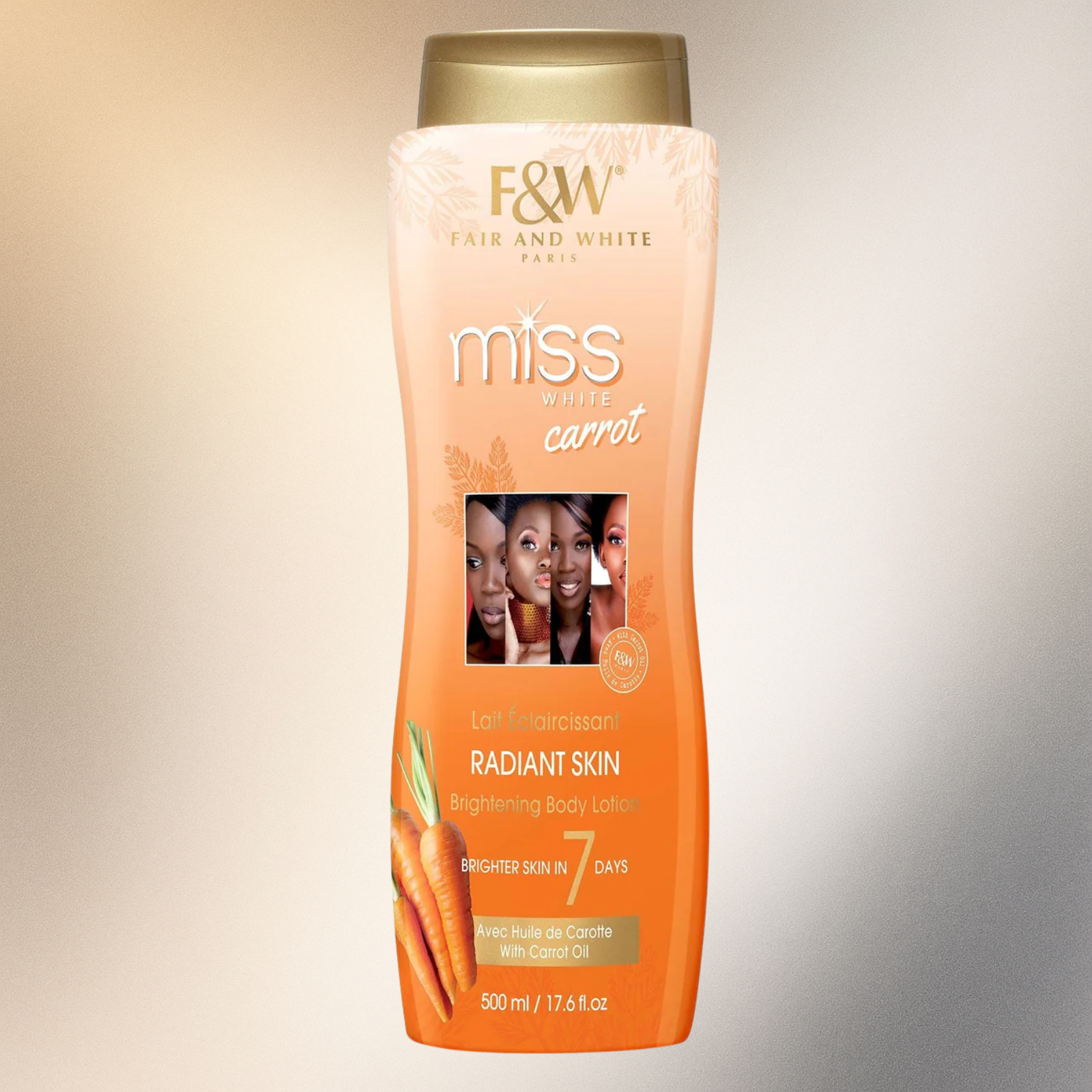 Fair & White Miss White Carrot Body Lotion 500ml - Premium Beauty Product