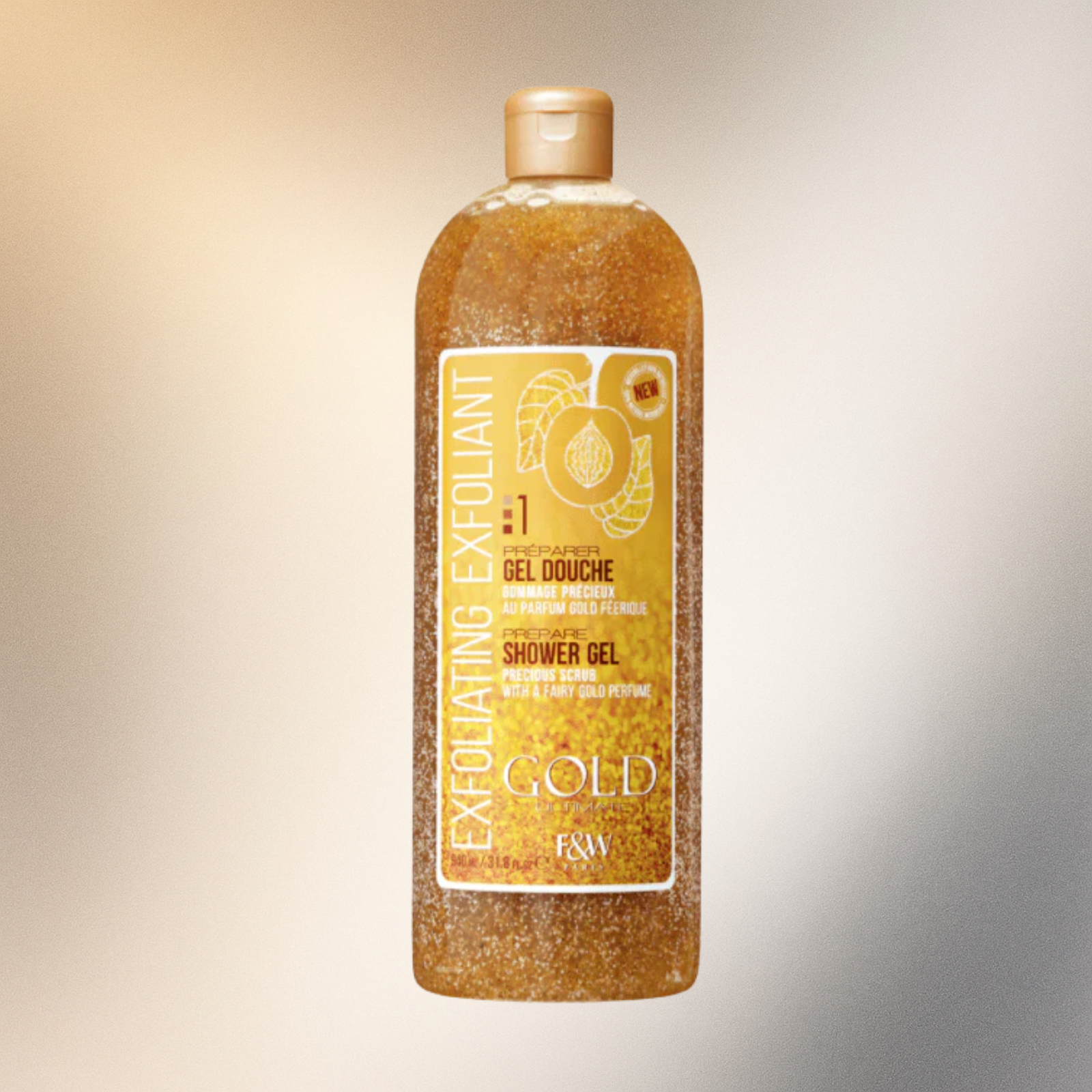 Fair & White Gold Shower Gel Precious Scrub 940ml 31.8oz - Premium Beauty Product