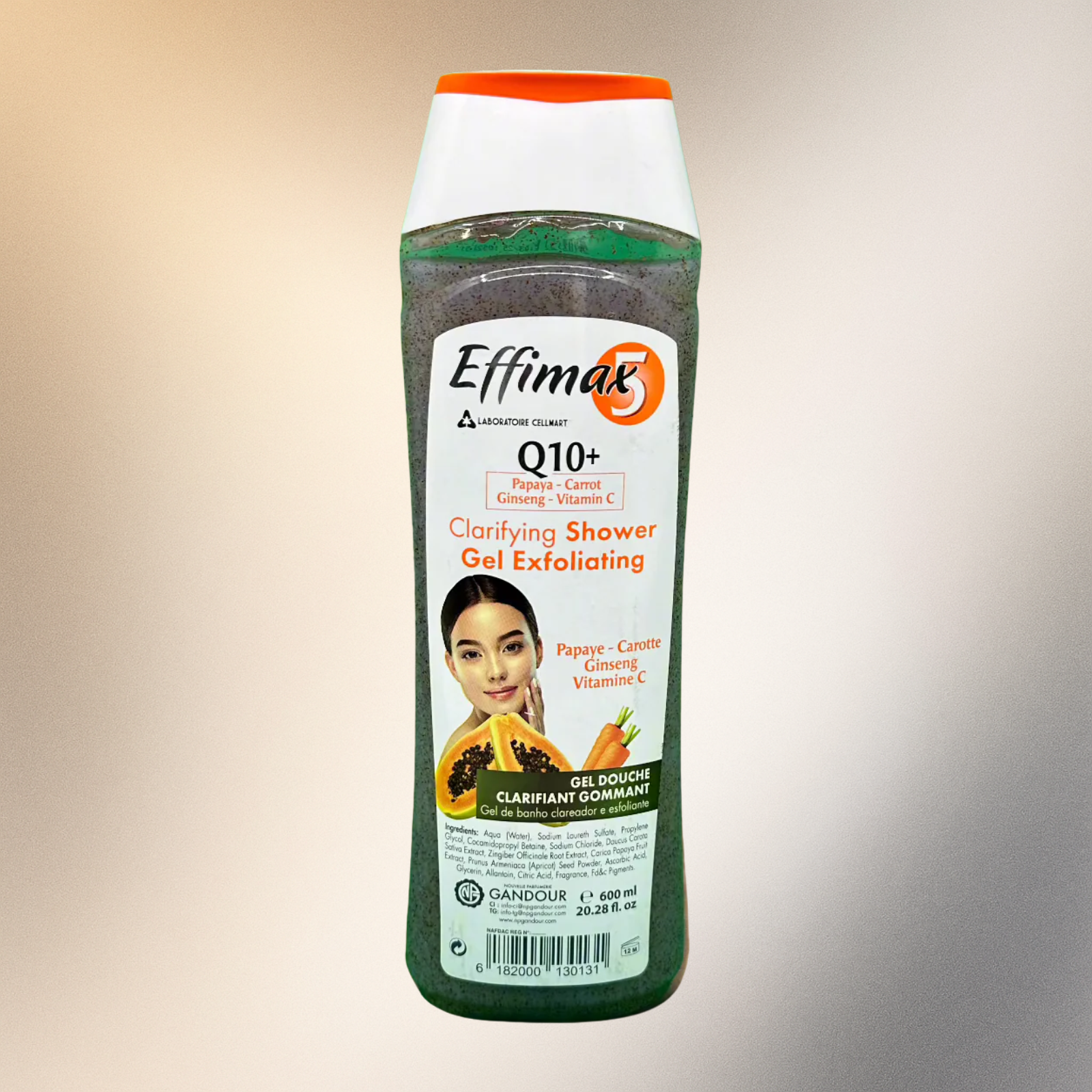 Effimax5 Q10 Clarifying Shower Gel Exfoliating 600ml - Premium Beauty Product