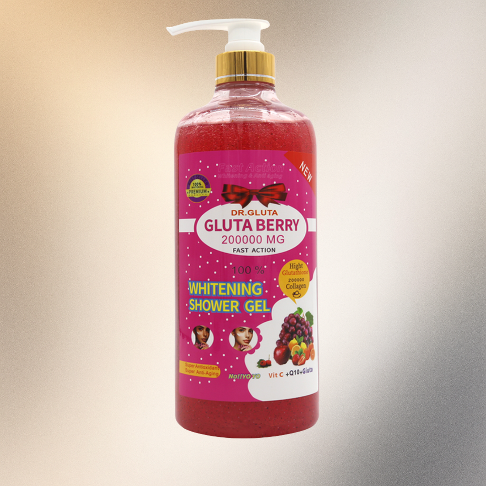 Bloom Gluta Berry  Fast Action  Whitening Shower Gel 1000ML - Premium Beauty Product