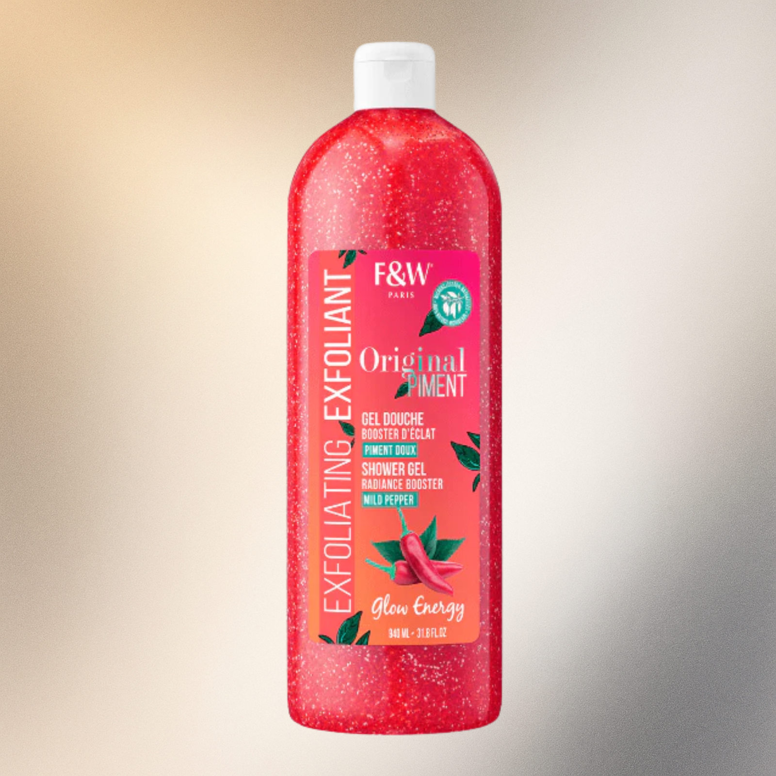 F&W Original Piment Glow Energy Exfoliating Shower Gel - 940 - Premium Beauty Product