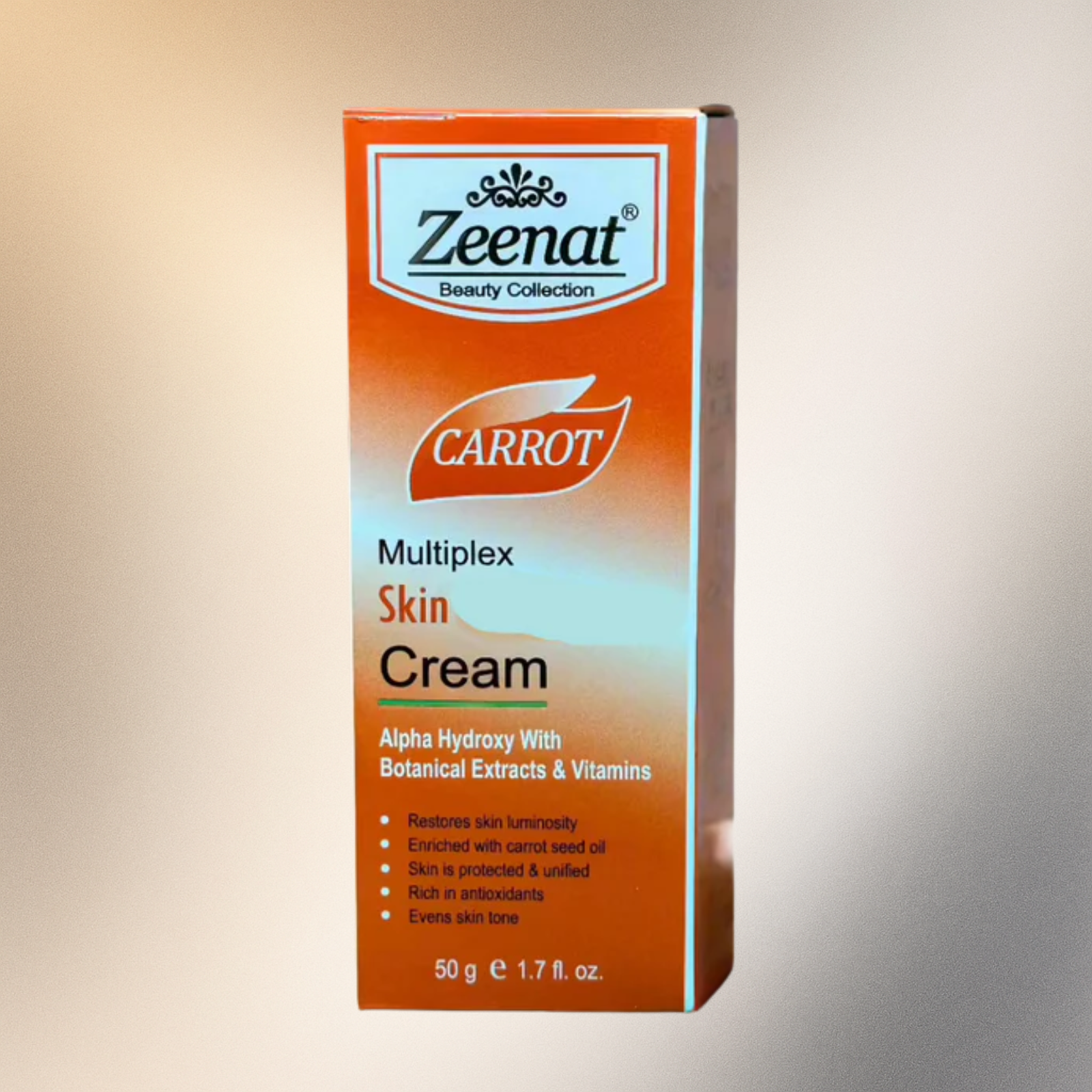 Zeenat Carrot Multiplex Cream 50 ml/1.7 oz - Premium Beauty Product