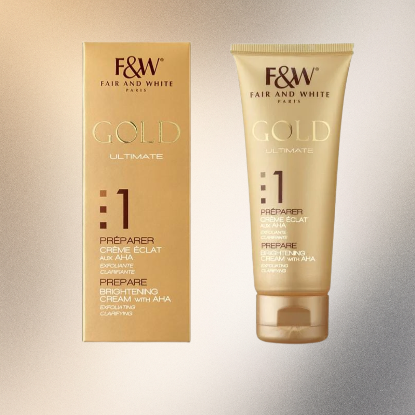 Fair & White Gold #1 AHA  Cream 2.54 oz - Premium Beauty Product