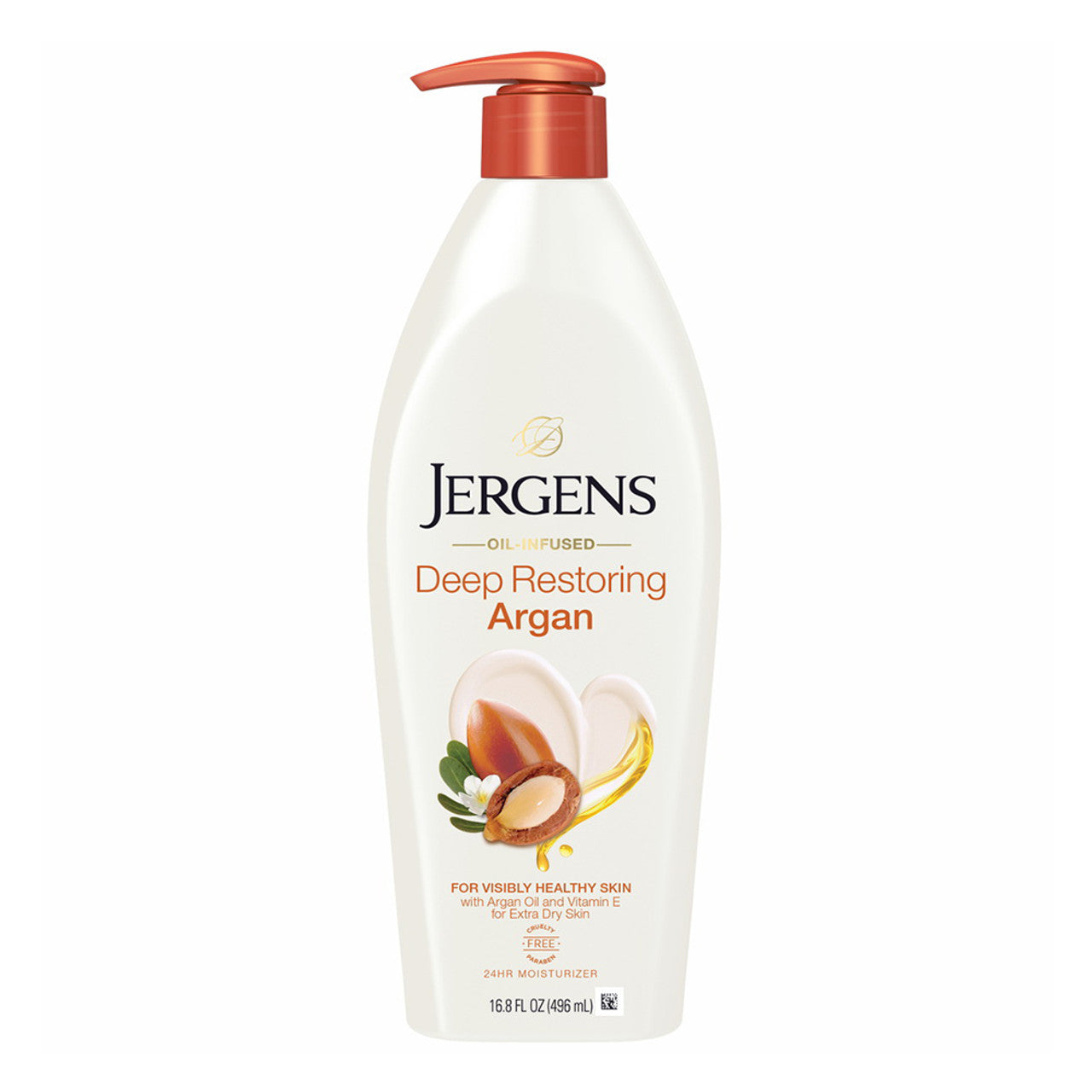 Jergens  Nourishing Argan Oil Lotion, 16.8 Oz/ 496 ml - Premium Beauty Product