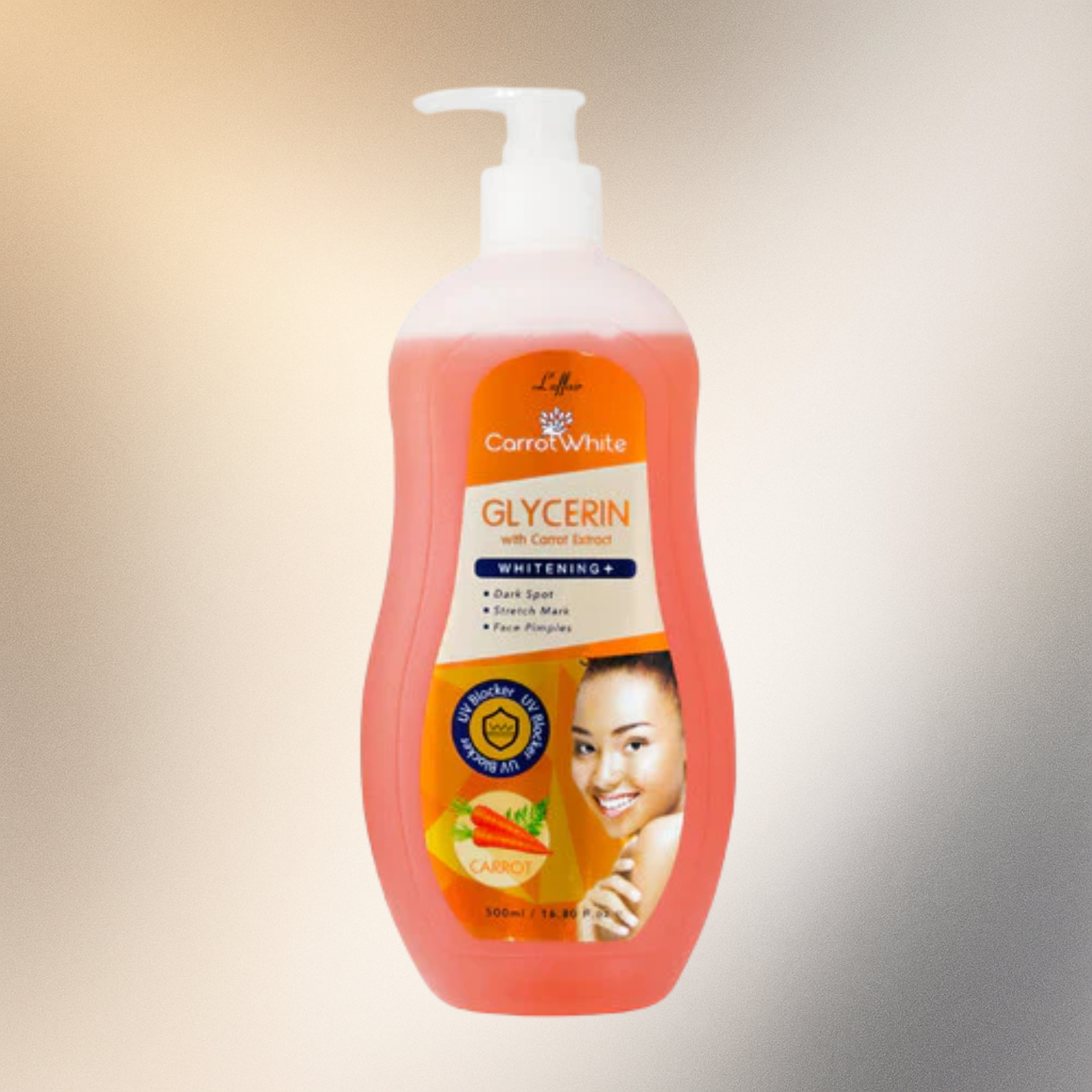 Carrot White Glycerin with carrot extract 500ml | 16.90oz - Premium Beauty Product