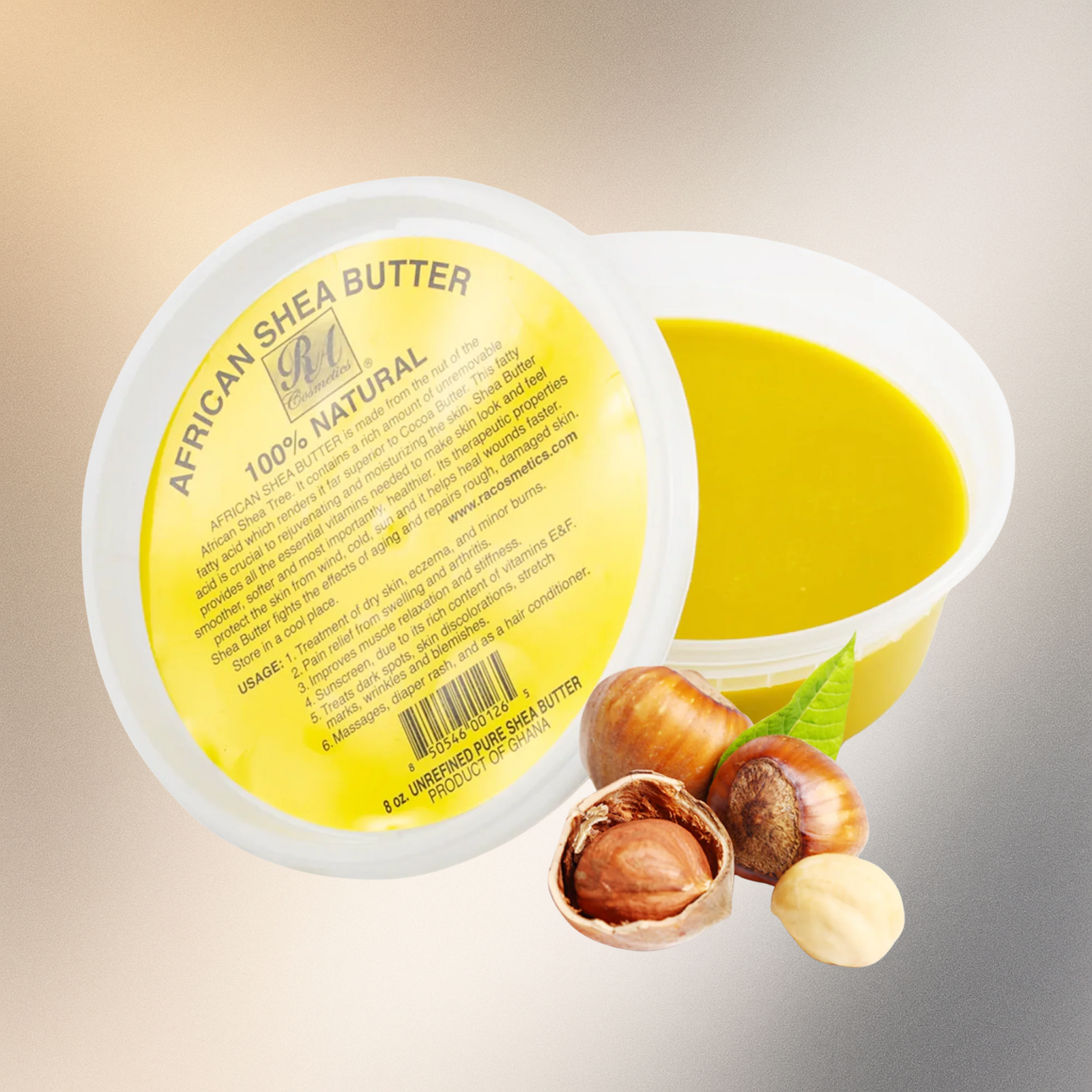 Raw African Shea Butter 8 oz Yellow - Premium Beauty Product