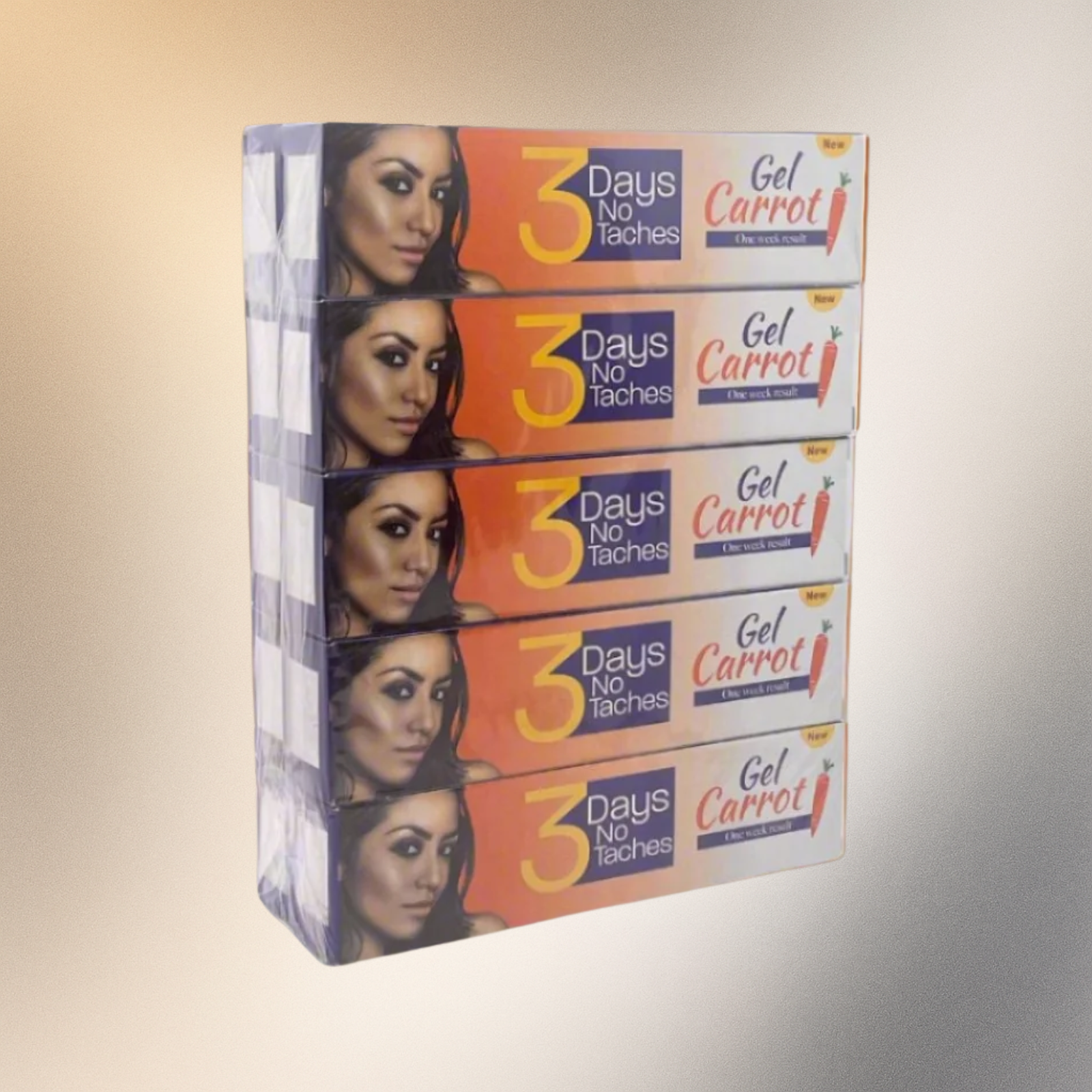 3 Days No Taches Gel Carrot pack of 10 - Premium Beauty Product