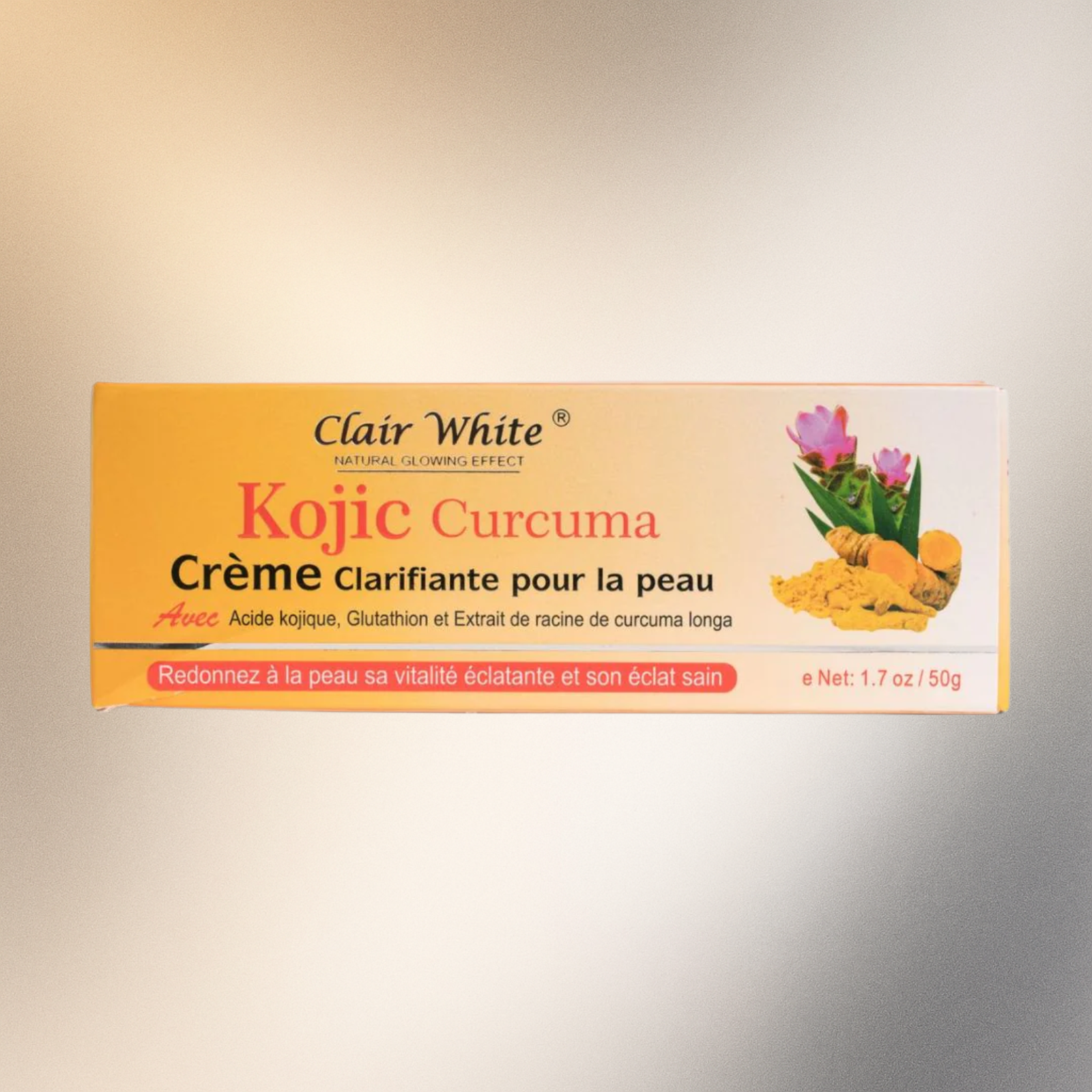 Clair White Kojic Turmeric Natural Glowing Effect Cream 1.7  - Premium Beauty Product
