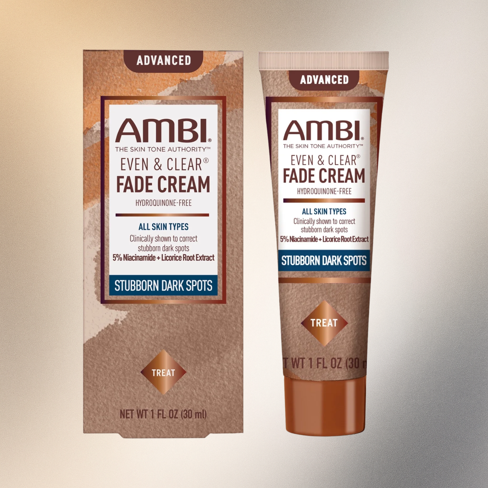 Ambi Even & Clear Fade Cream Stubborn Dark Spots 1oz | 30ml - Premium Beauty Product