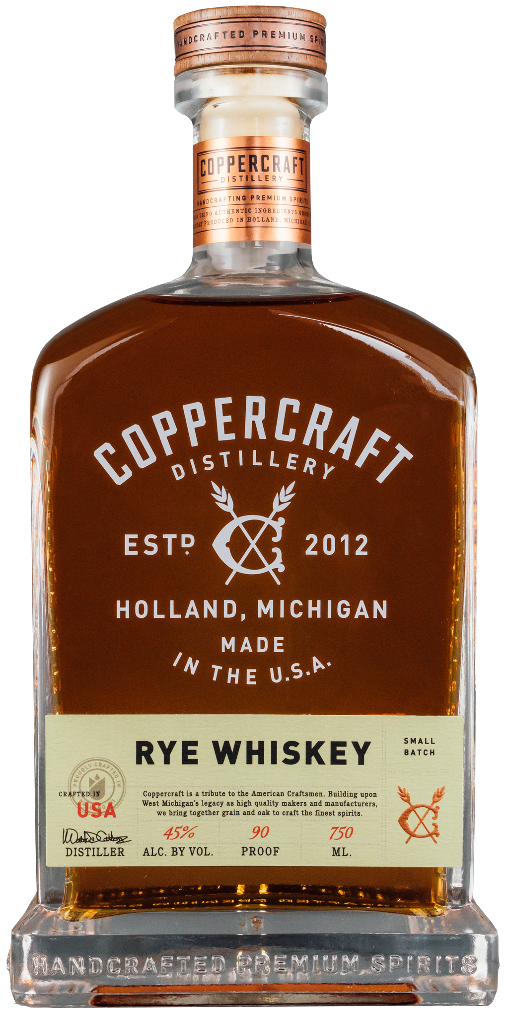 Coppercraft Rye Whiskey, USA (750 ml)