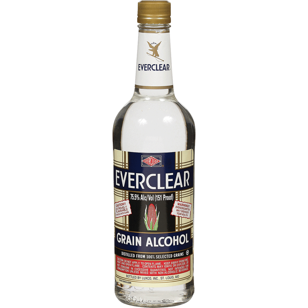 Everclear Grain Alcohol, Missouri, USA (750ml)- GROUND SHIPMENTS ONLY