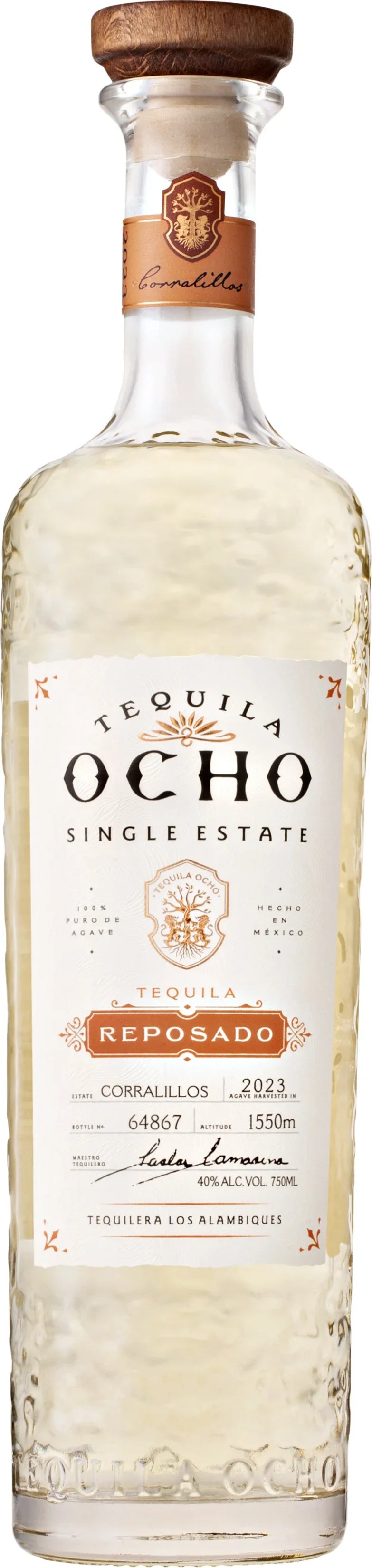 Tequila Ocho Single Estate Reposado, Jalisco, Mexico (1L)
