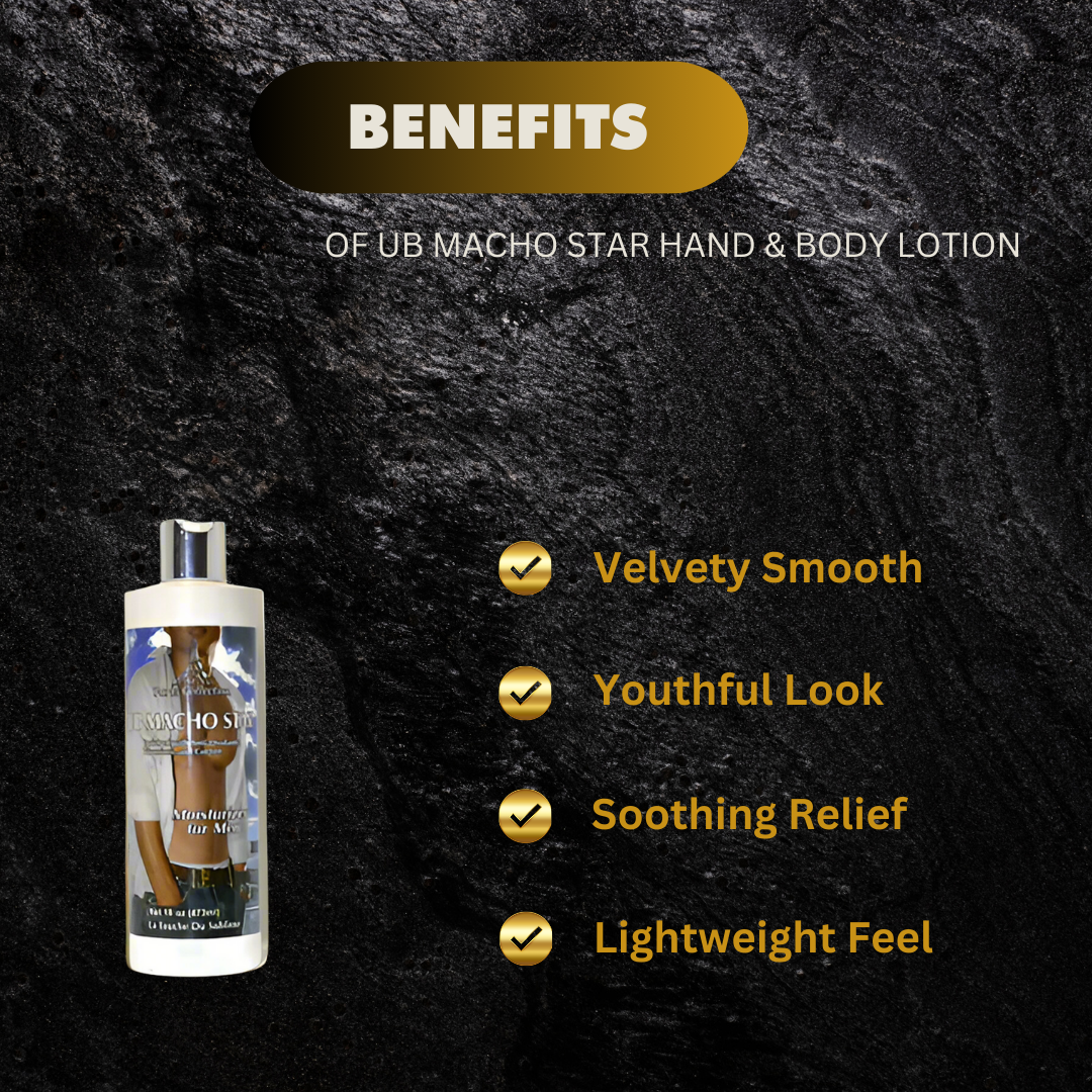 Products Ub Macho Star Hand Body Lotion 16 Oz - Premium Beauty Product