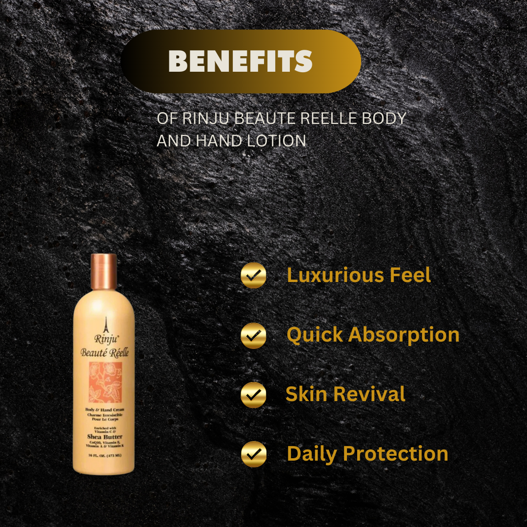 Rinju Beaute Reelle Body And Hand Lotion 16 Oz - Premium Beauty Product
