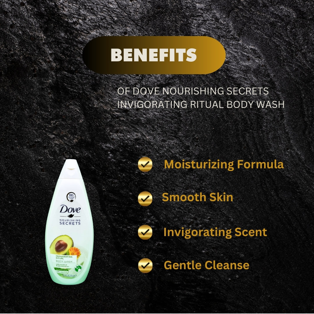 Dove Nourishing Secrets Invigorating Ritual Body Wash 750Ml  - Premium Beauty Product