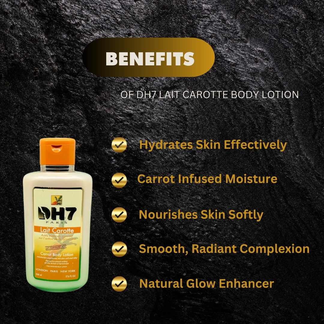 Dh7 Lait Carotte Body Lotion 500Ml - Premium Beauty Product