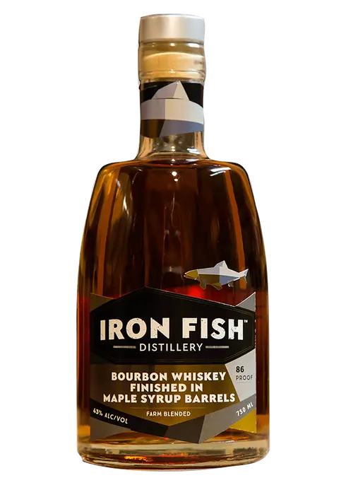 Iron Fish Distillery Maple Syrup Barrel Finish Bourbon Whiskey, Michigan, USA (750ml)