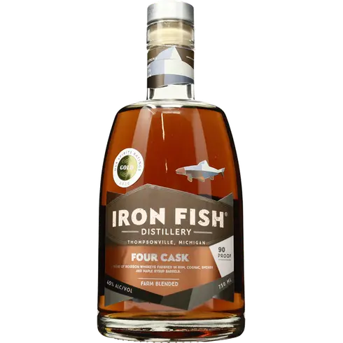 Iron Fish Distillery Four Cask Bourbon Whiskey, Michigan, USA (750ml)