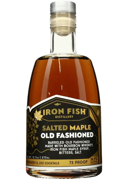 Iron Fish Distillery Salted Maple Old Fashioned, Michigan, USA (375ml)