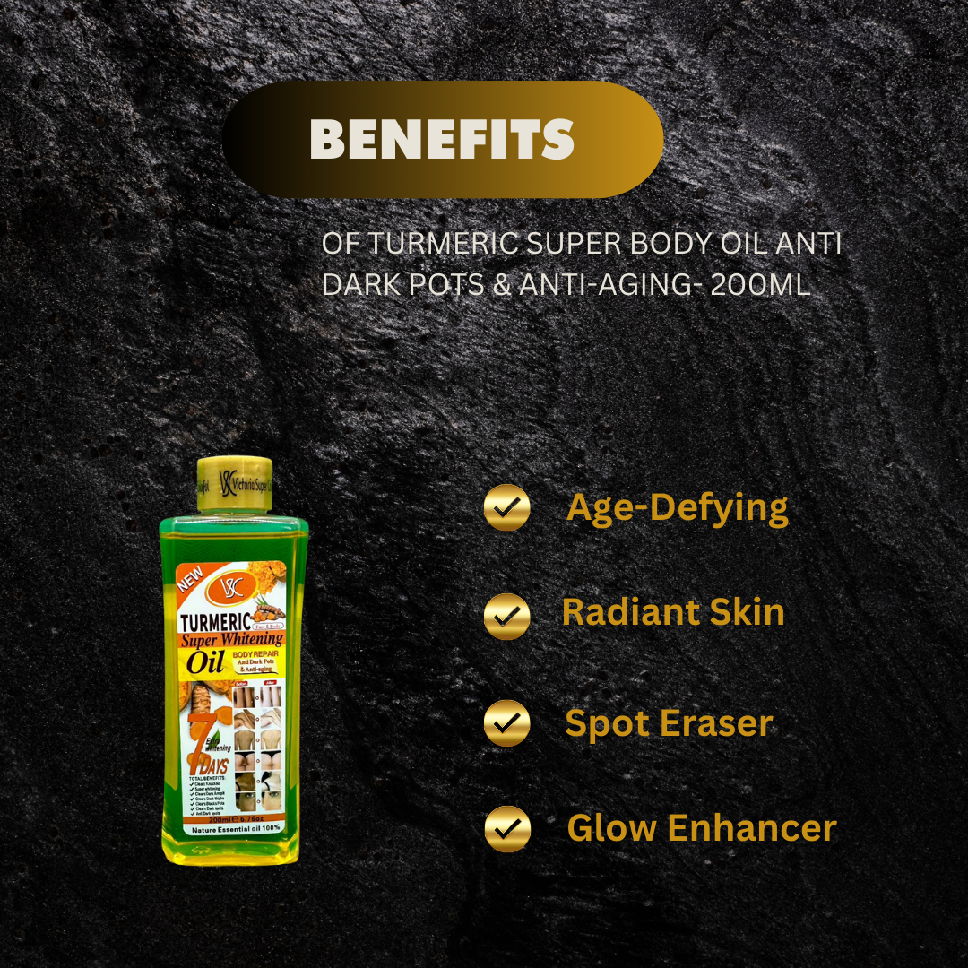 Turmeric Super Body Oil Anti Dark Pots Anti Aging 200Ml - Premium Beauty Product