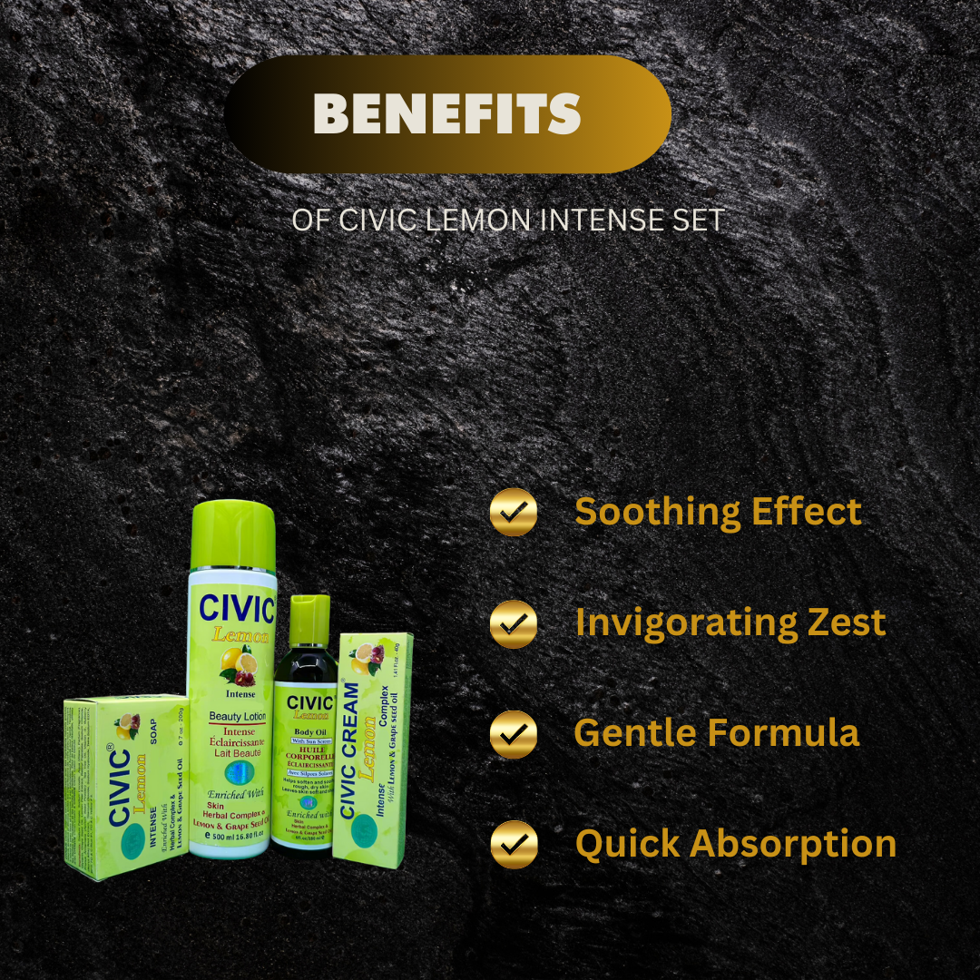 Civic Lemon Intense Set 4 Pcs - Premium Beauty Product