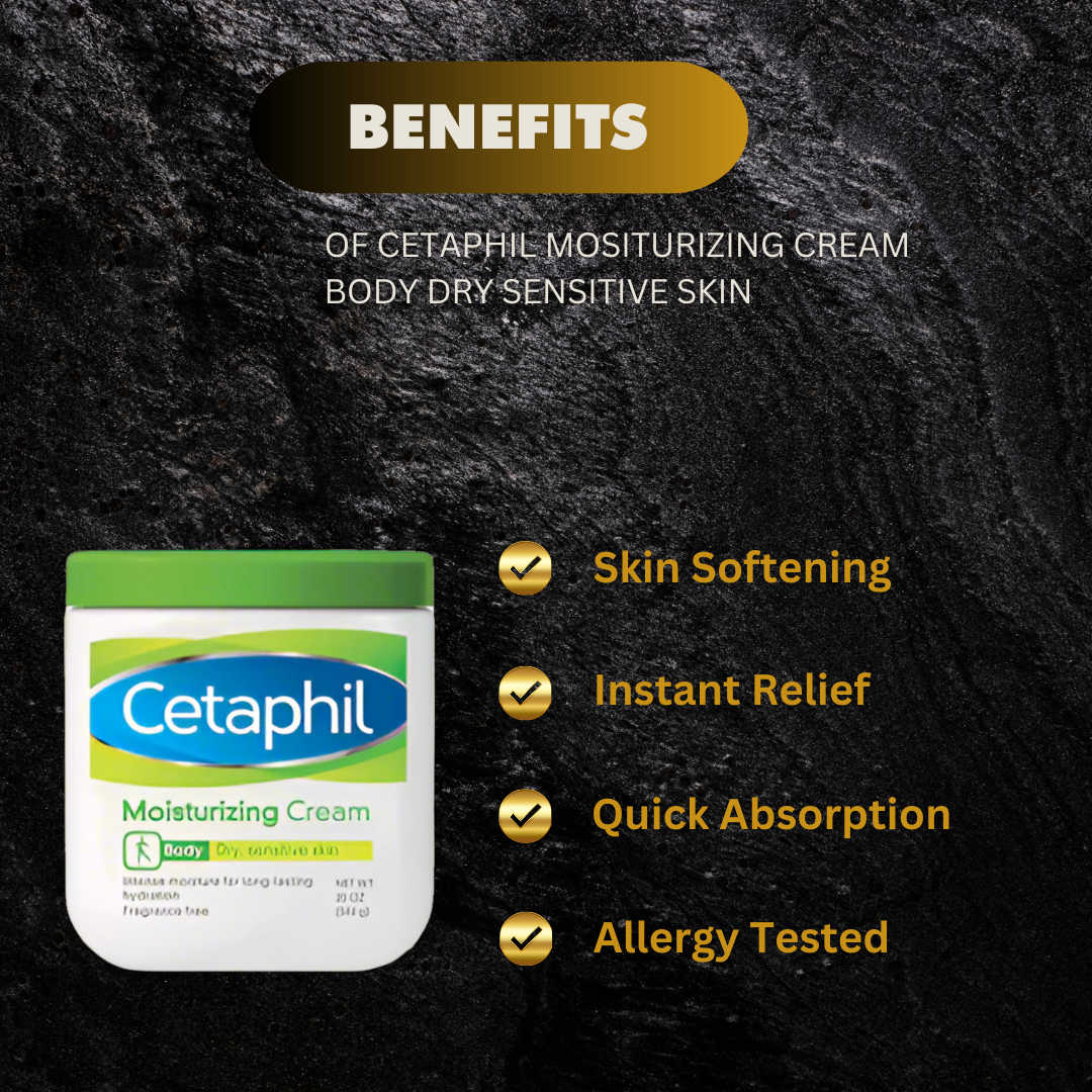 Cetaphil Moisturizing Cream For Very Dry Sensitive Skin Body - Premium Beauty Product