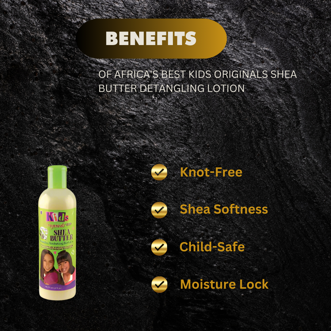 Africas Best Kids Originals Shea Butter Detangling Lotion 12 - Premium Beauty Product