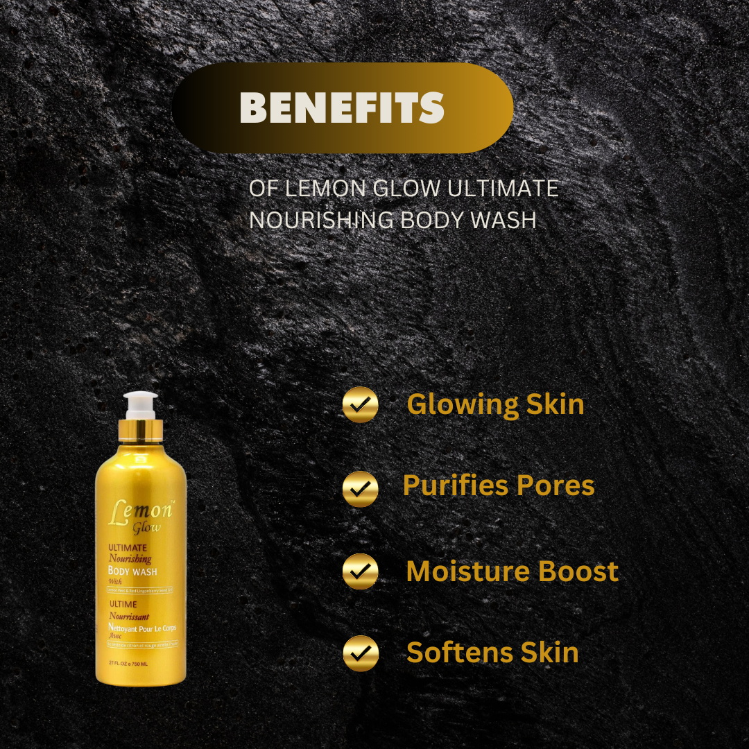 Lemon Glow Ultimate Nourishing Body Wash 750Ml - Premium Beauty Product