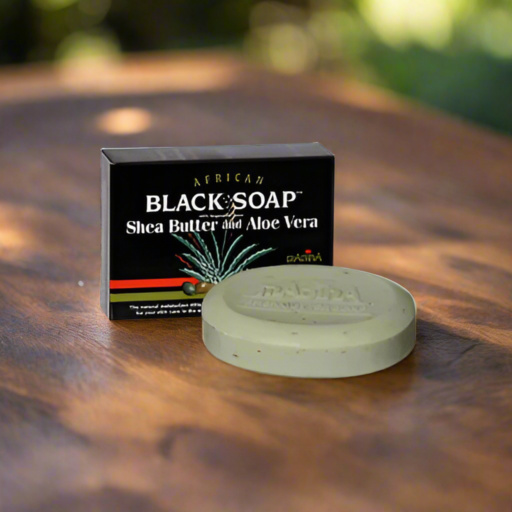 Madina African Black Soap Shea Butter & Aloe Vera 3.5 oz Pac - Premium Beauty Product