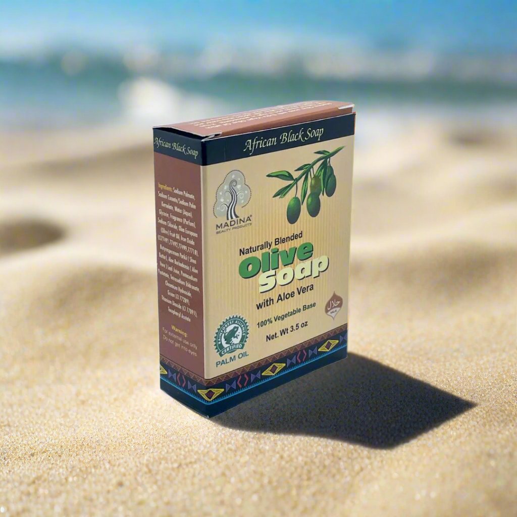 African Black soap Naturally Blended Olive Soap with aloe ve - Premium Beauty Product