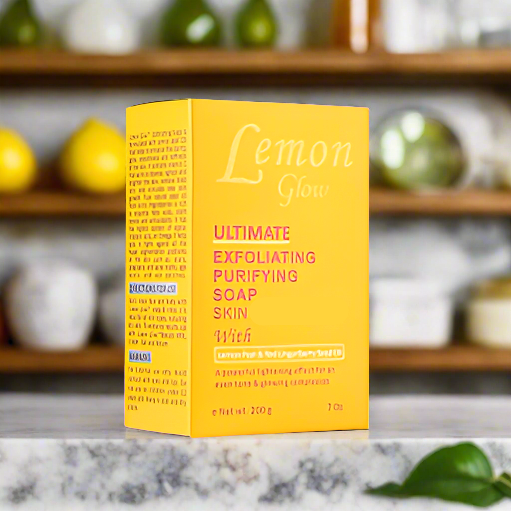 Lemon Glow Ultimate Exfoliating Purifying Soap 7 oz - Premium Beauty Product
