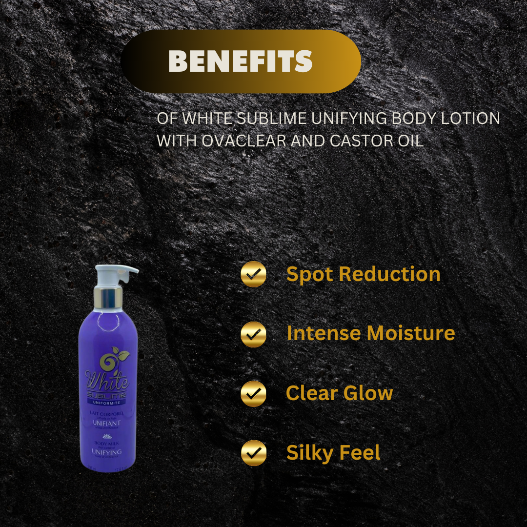 White Sublime Unifying Body Lotion With Ovaclear And Castor  - Premium Beauty Product