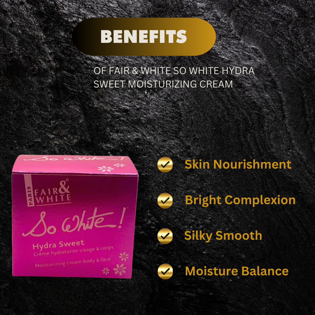 Fair White So White Hydra Sweet Moisturizing Cream 400Ml - Premium Beauty Product