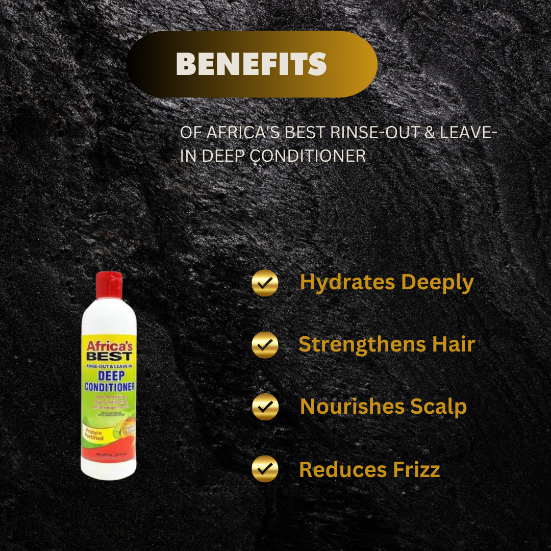 Africas Best Rinse Out Leave In Deep Conditioner 12 Oz - Premium Beauty Product