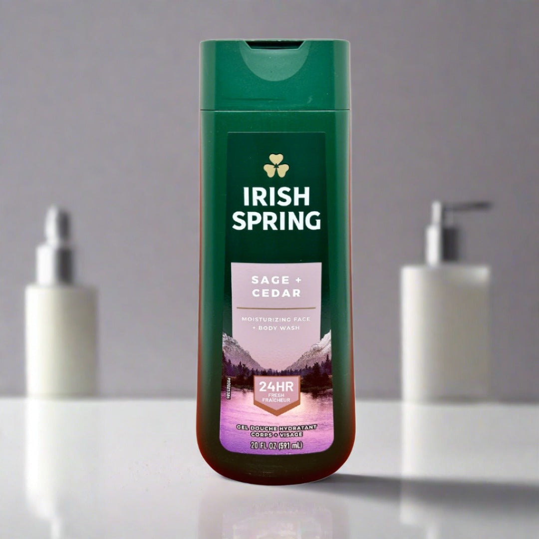 Irish Spring Sage + Cedar Face+Body Wash 591ml - Premium Beauty Product