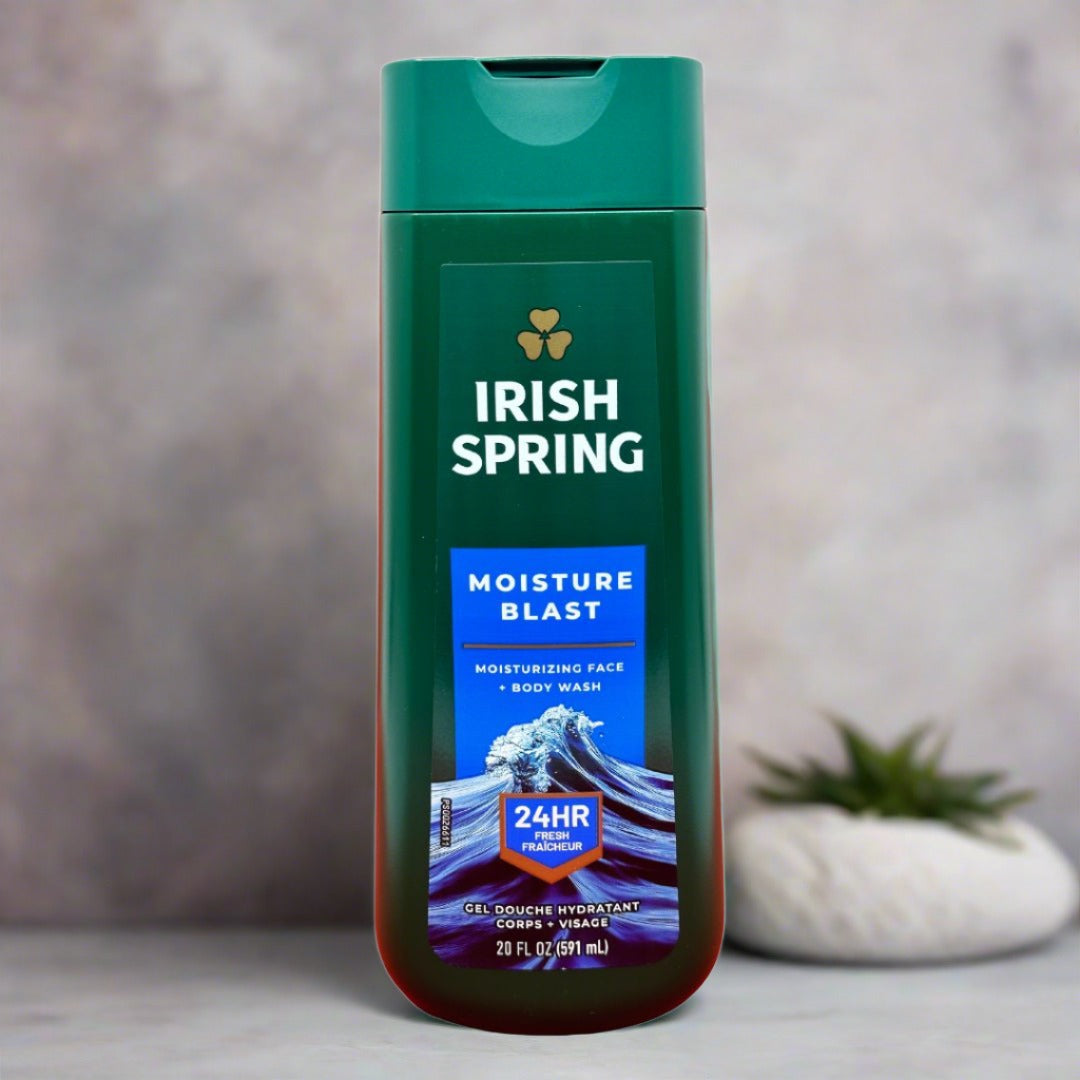 Irish Spring Moisture Blast Face+Body Wash 591ml - Premium Beauty Product