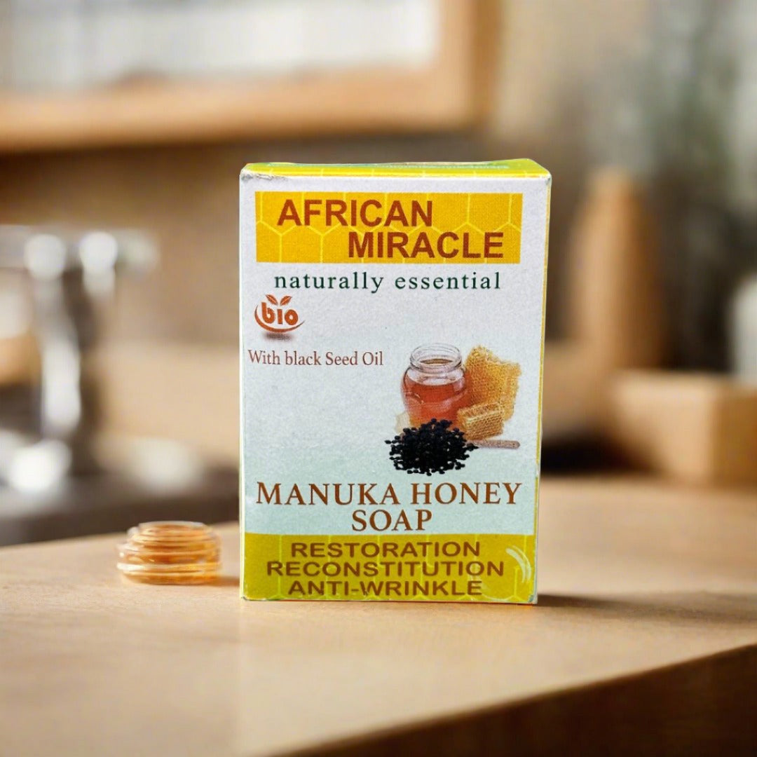 African Miracle Natural Blackseed Honey Soap 200g - Premium Beauty Product