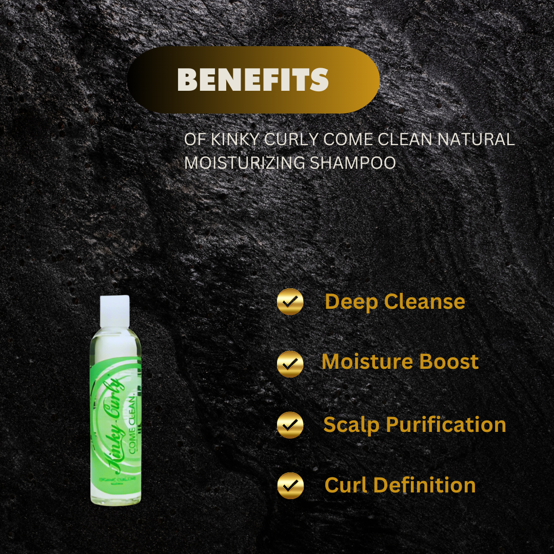 Kinky Curly Come Clean Natural Moisturizing Shampoo 8 Oz - Premium Beauty Product