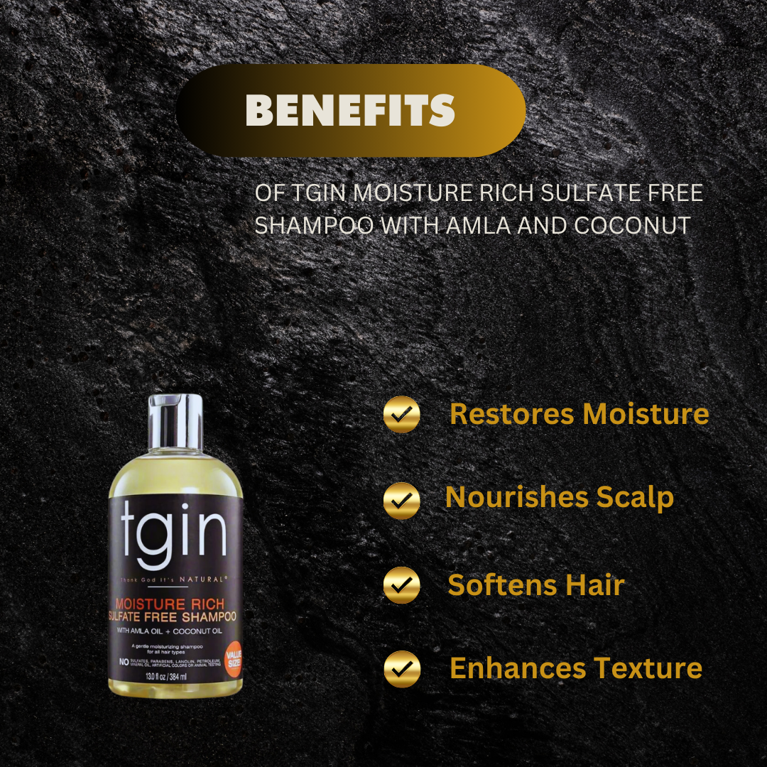 Tgin Moisture Rich Sulfate Free Shampoo For Natural Hair Wit - Premium Beauty Product