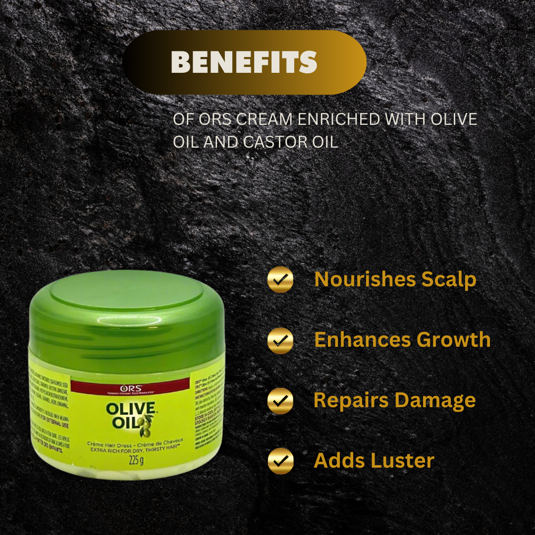 Ors Cream Enriched With Olive Oil And Castor Oil 225G 8Oz - Premium Beauty Product