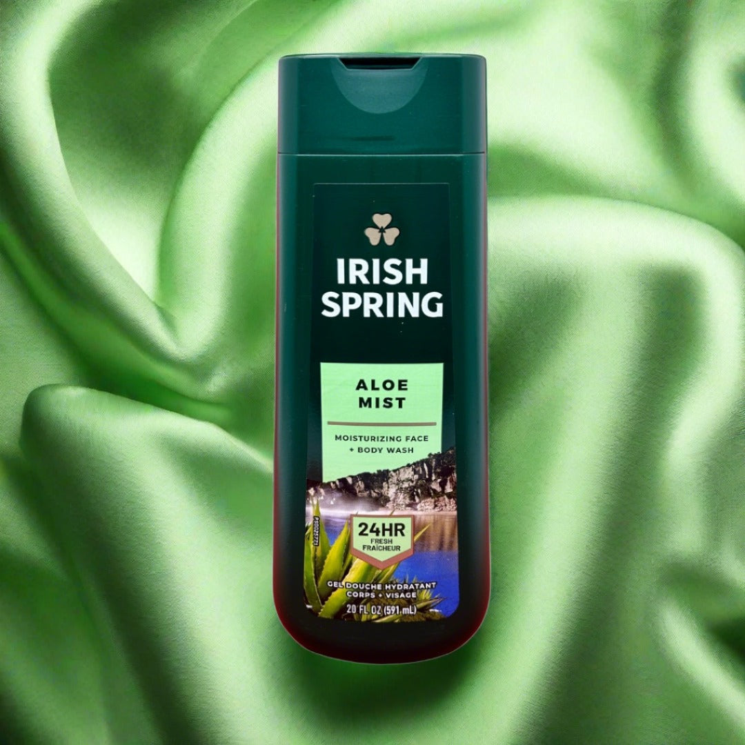 Irish Spring Aloe Mist Moisturizing Face+Body Wash 591ml - Premium Beauty Product