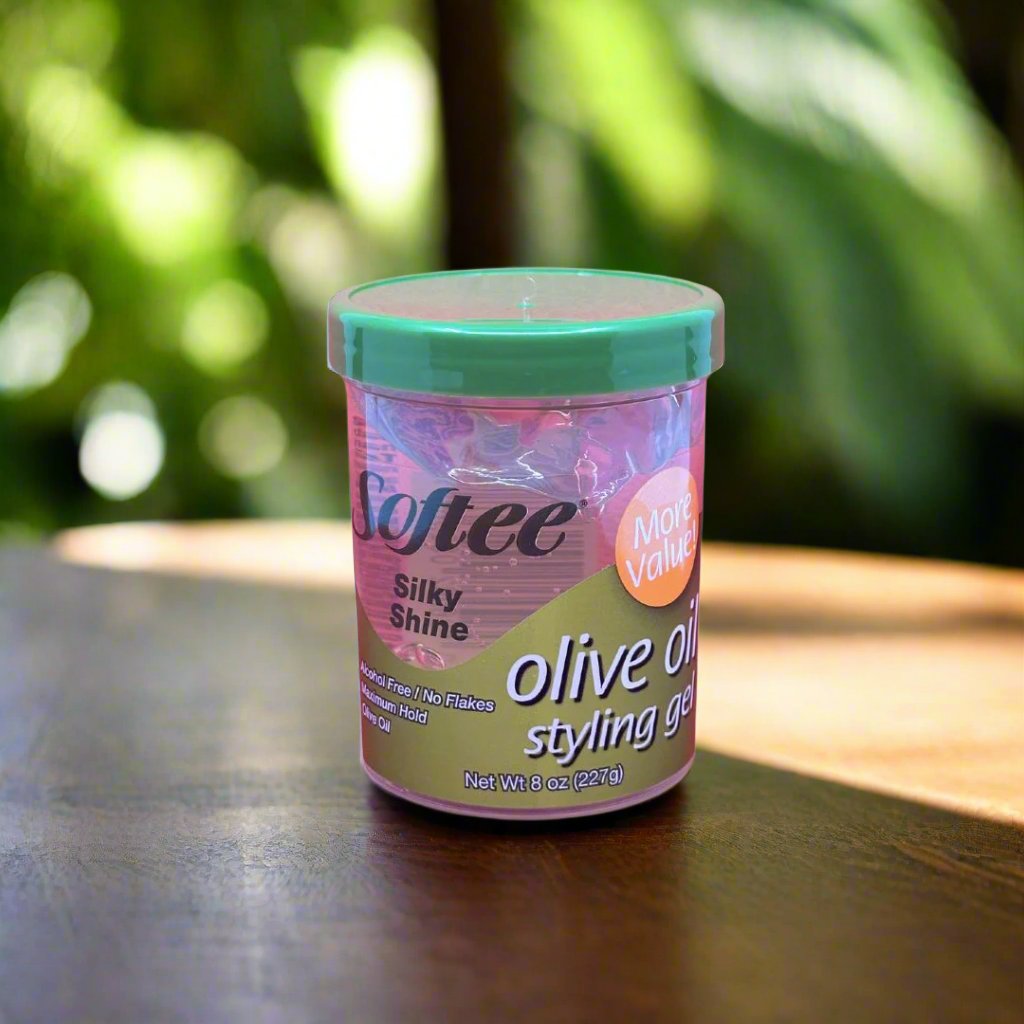 Softee Silky Shine Olive Styling Gel 227g - Premium Beauty Product