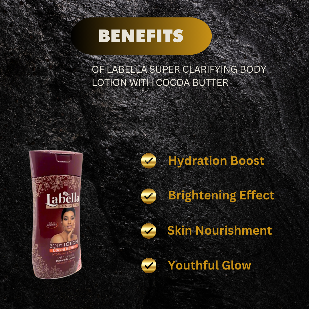 Labella Super Clarifying Body Lotion With Cocoa Butter 600Ml - Premium Beauty Product