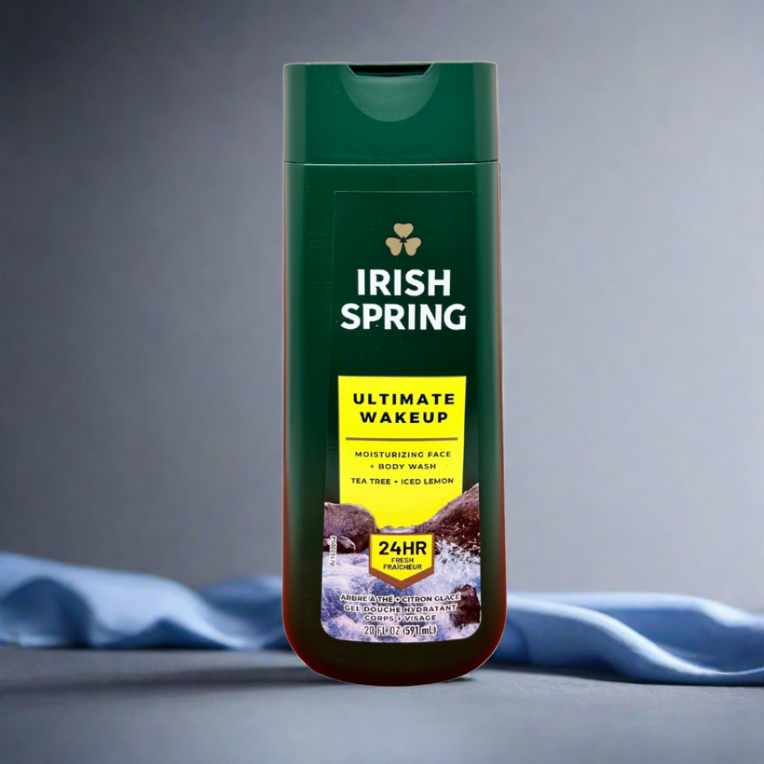 Irish Spring Tea Tree + Iced Lemon Face+Body Wash 591ml - Premium Beauty Product