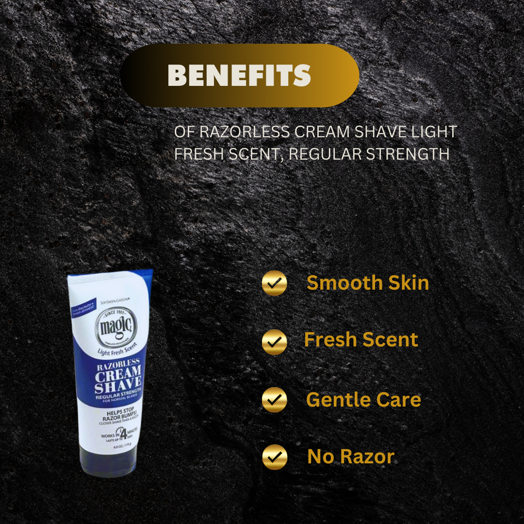 Razorless Cream Shave Light Fresh Scent Regular Strength 6 0 - Premium Beauty Product