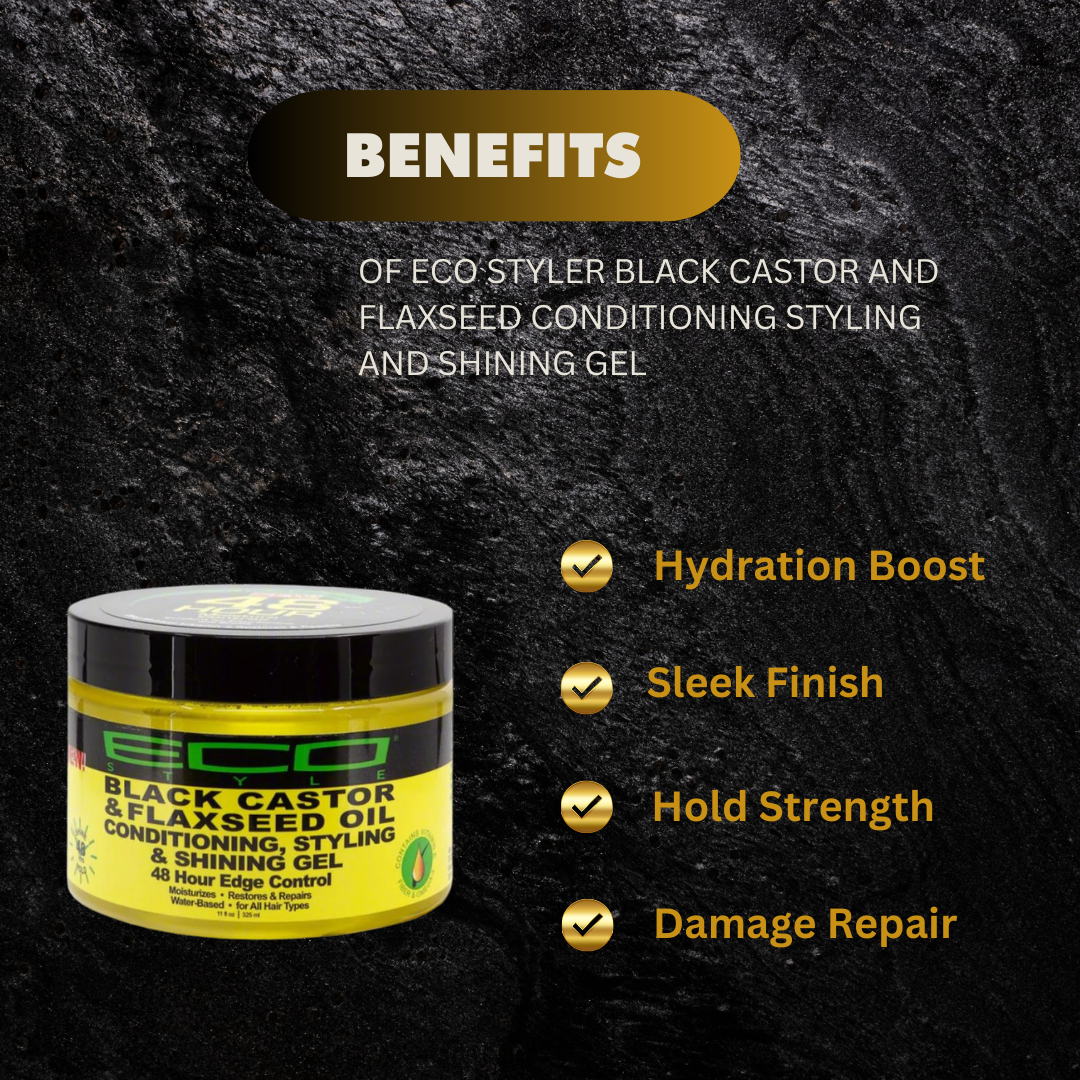 Eco Styler Black Castor And Flaxseed Oil Conditioning Stylin - Premium Beauty Product