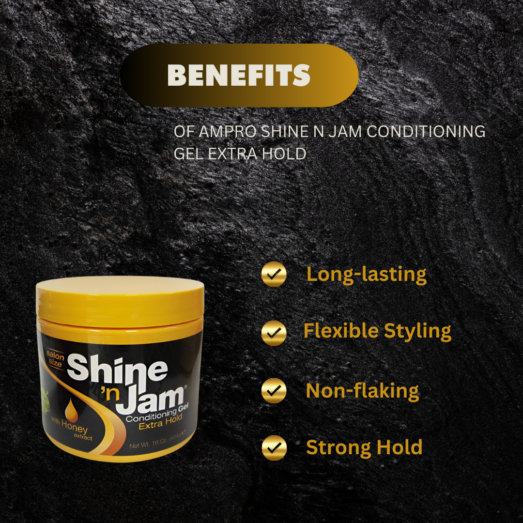 Ampro Shine N Jam Conditioning Gel 16 Oz - Premium Beauty Product