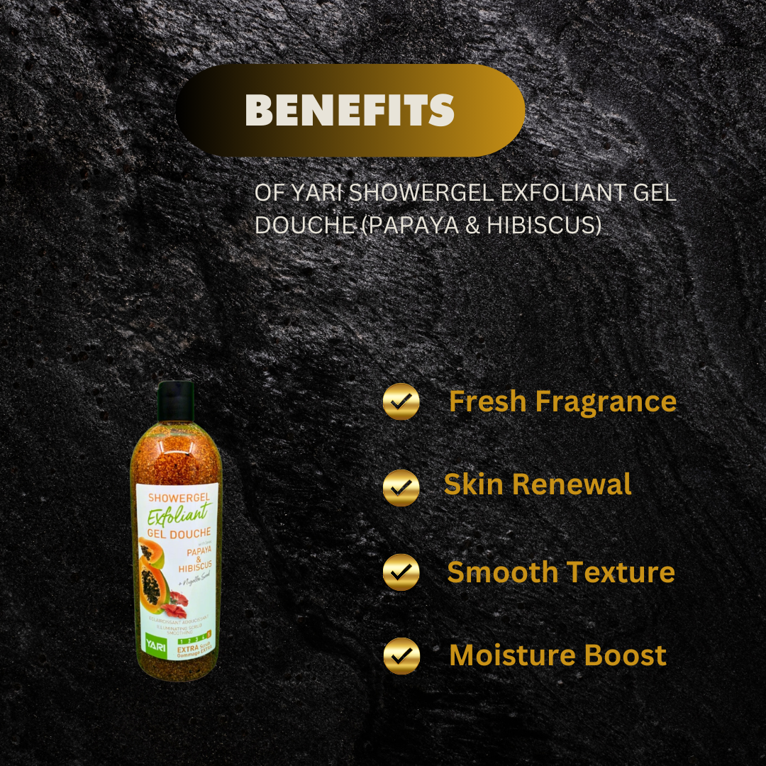 Yari Shower Exfoliant Gel Papaya Hibiscus 1000 Ml - Premium Beauty Product