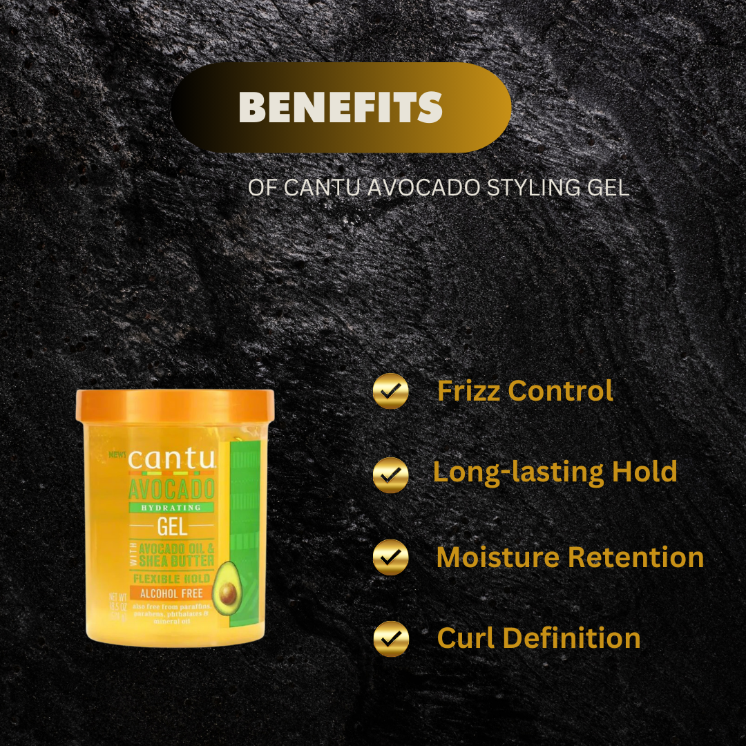 Cantu Avocado Styling Gel 18 5Oz - Premium Beauty Product